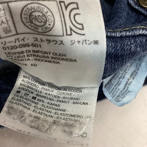 Levi Strauss Signature Women Bootcut Jeans Dark Wash Size 12 L 31x34 - Picture 7 of 10